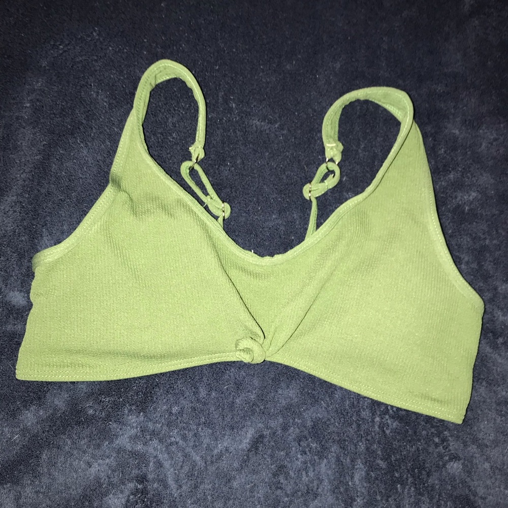 Green bikini top